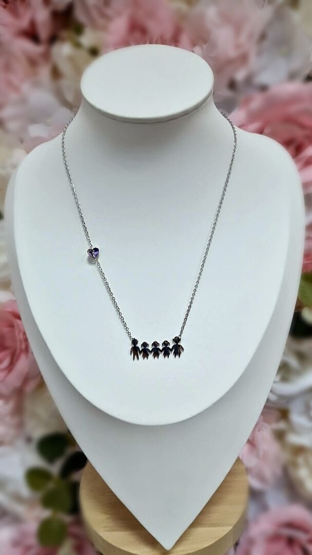VERIŽICA FAMILY 3XPUNČKE- SILVER - slika 4