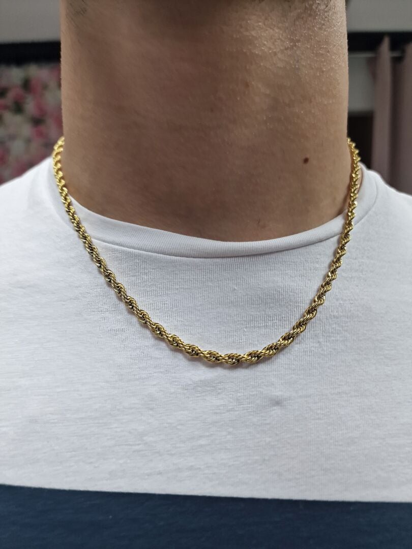 MOŠKA VERIŽICA TWISTED - GOLD