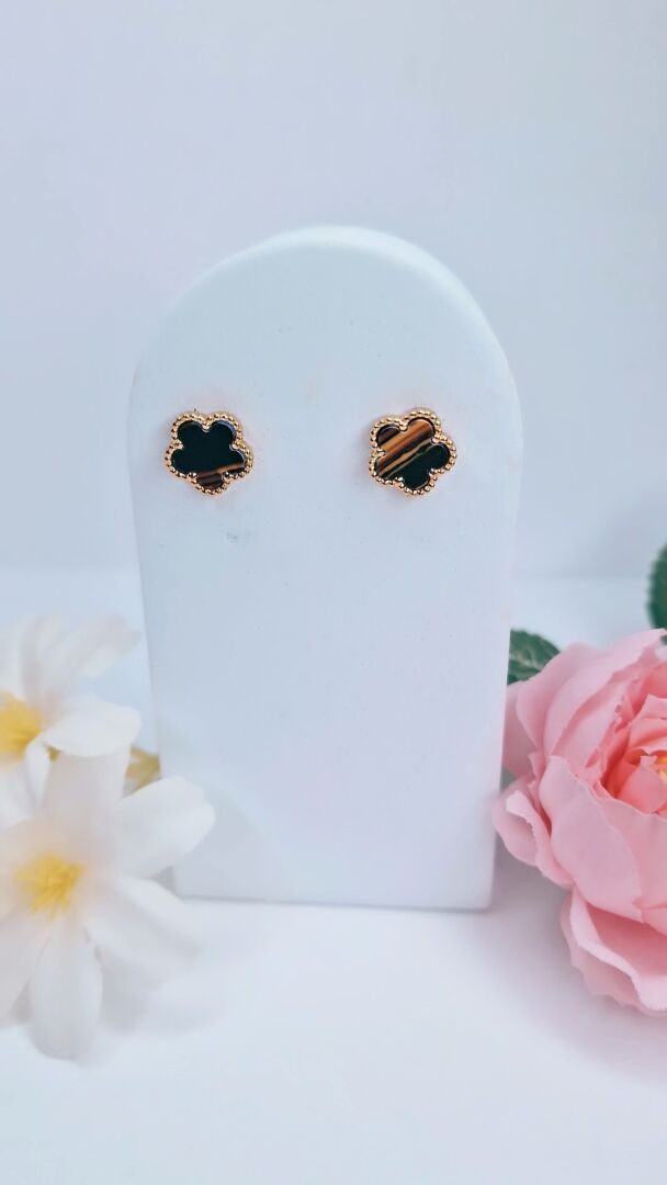 UHANI FLOWERS VTIČNI- RJAVA / GOLD