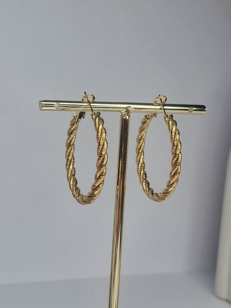 MERRISA UHANI OKROGLI M- GOLD - slika 2