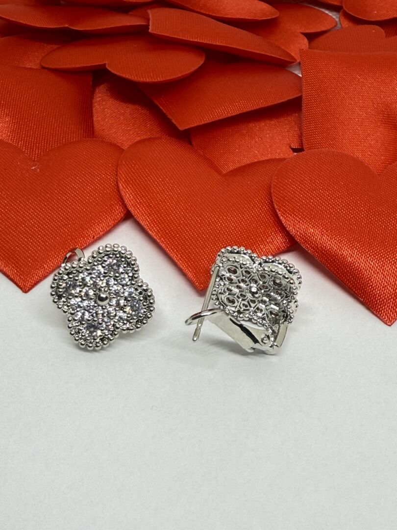 UHANI CLOVER S CIRKONI - SILVER - slika 2
