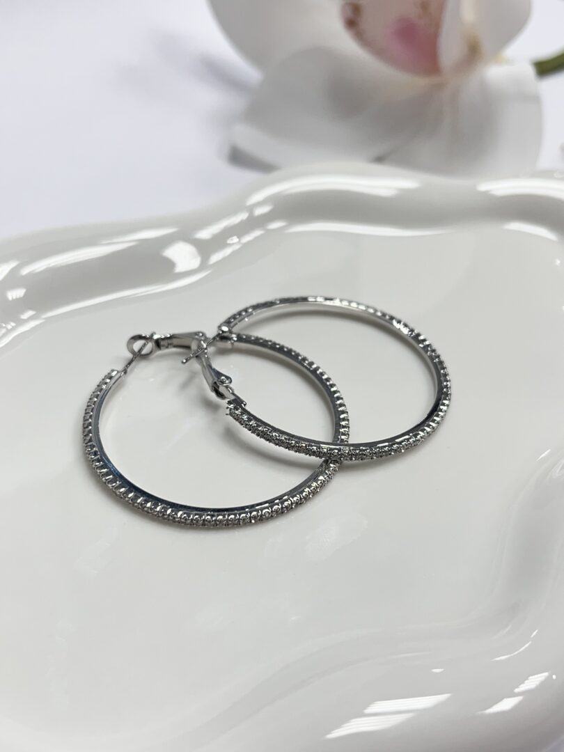 UHANI HOOP MINI - SILVER - slika 2