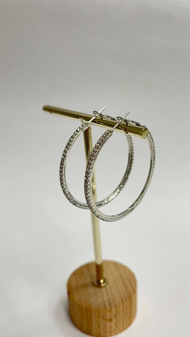 UHANI HOOP MINI - SILVER - slika 3