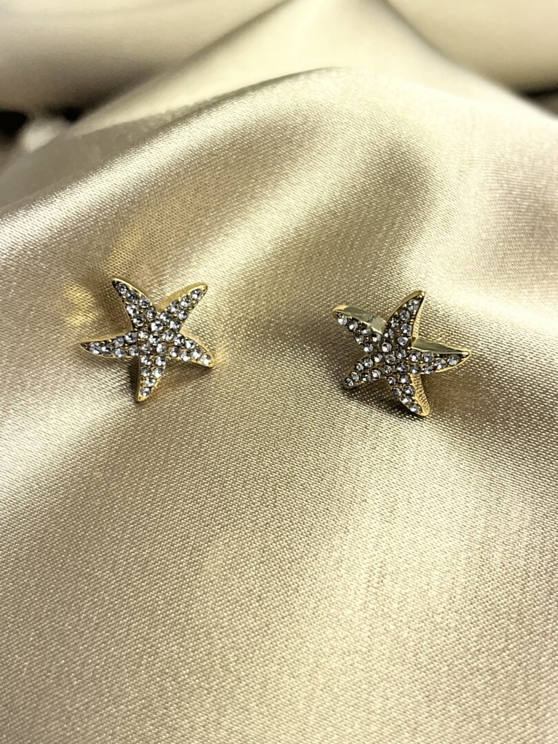 VTIČNI UHANI STARFISH - GOLD