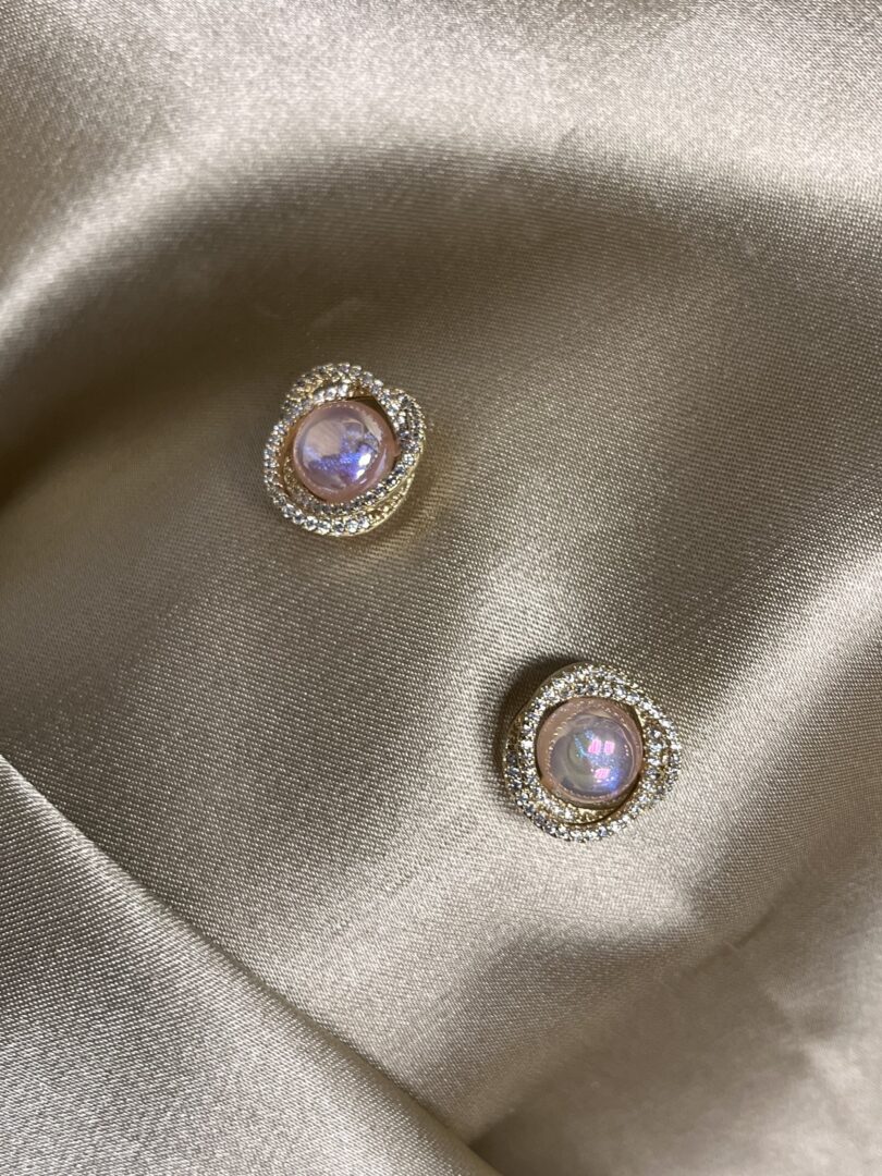 VTIČNI UHANI PINKY - GOLD