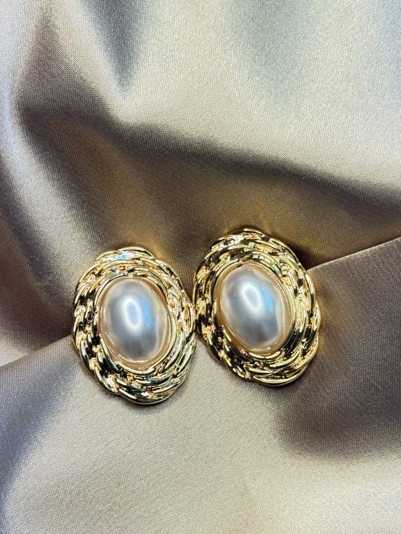UHANI CLIP-ON SHINY- GOLD/PERLA - slika 2