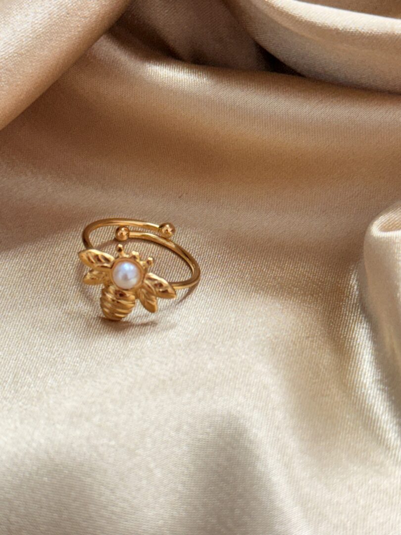 PRSTAN BEE - PERLA /GOLD - slika 4