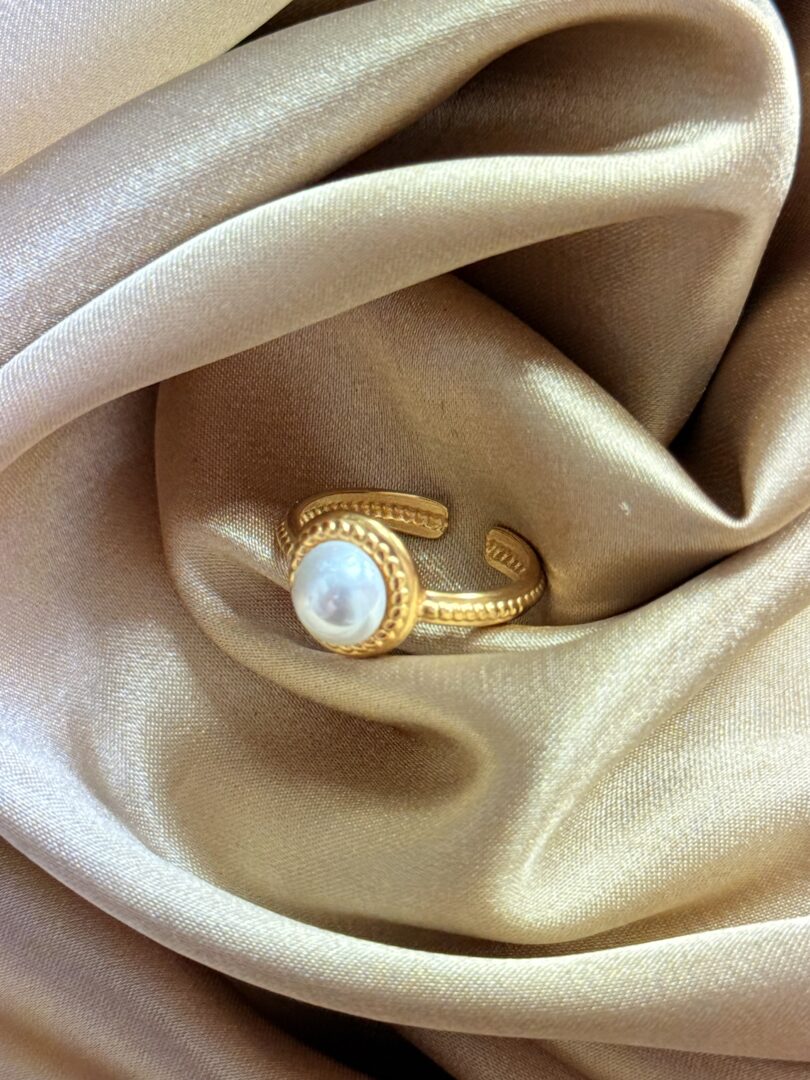 PRSTAN CIRCLE- PERLA /GOLD - slika 4