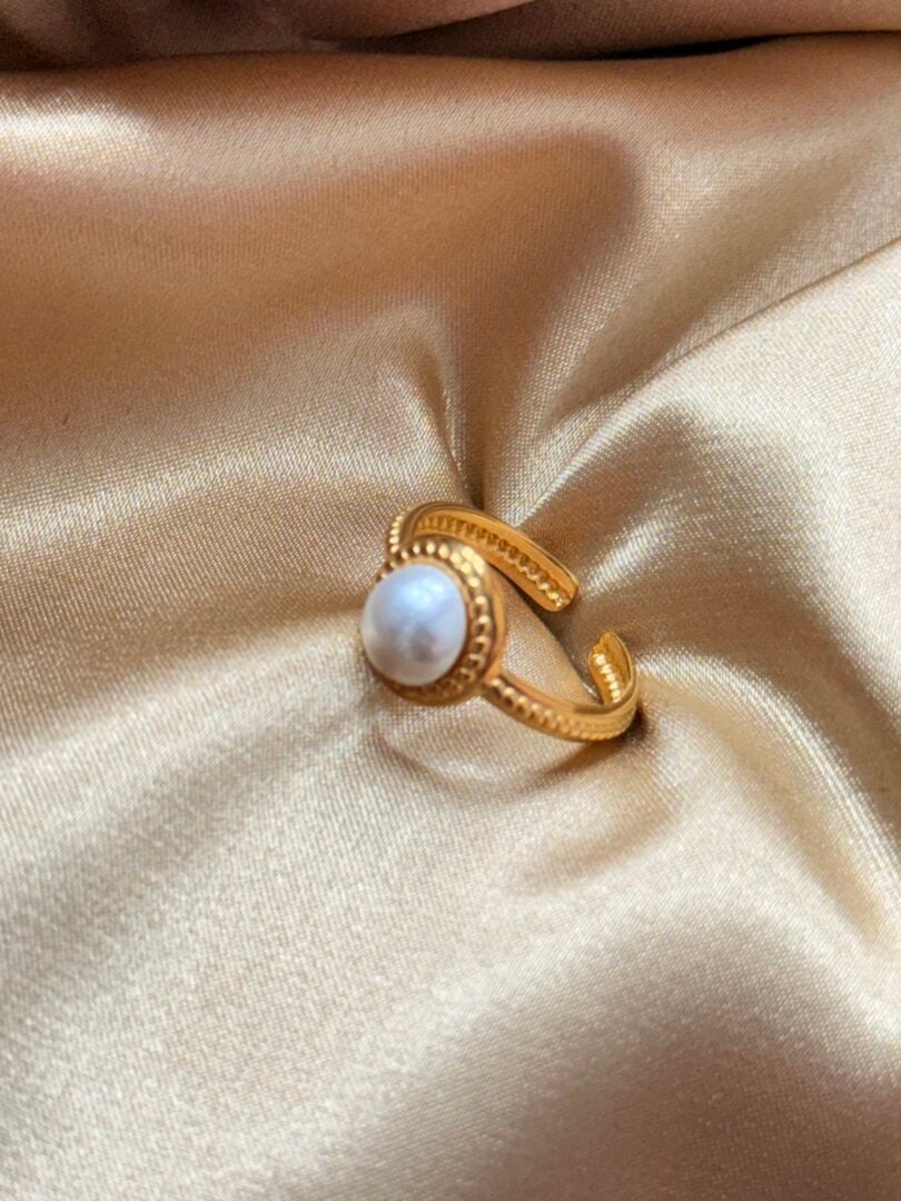 PRSTAN CIRCLE- PERLA /GOLD - slika 3