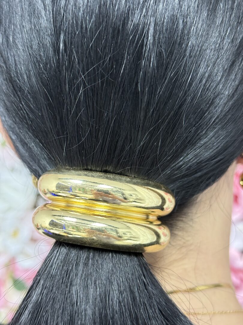 SCRUNCHIE DOUBLE - GOLD - slika 2