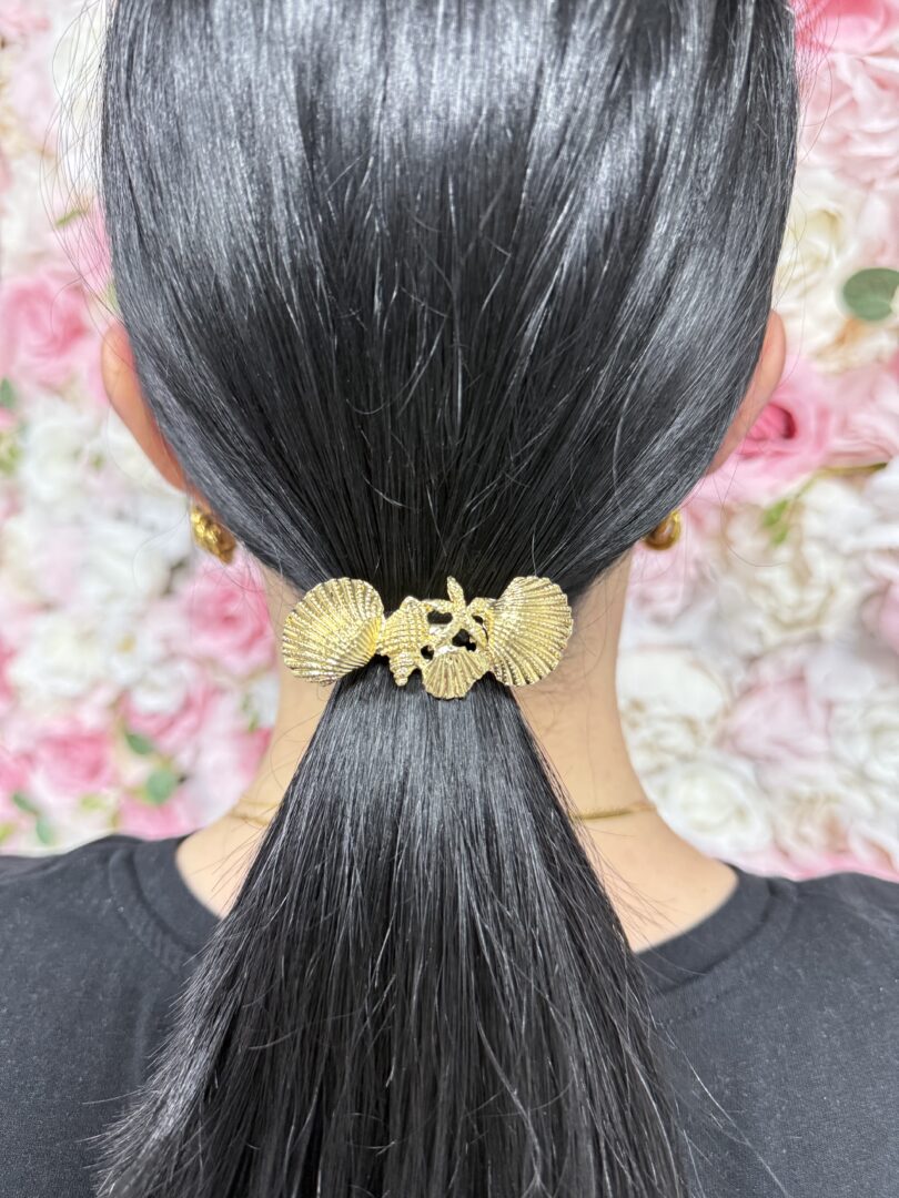 SCRUNCHIE SHELLS - GOLD