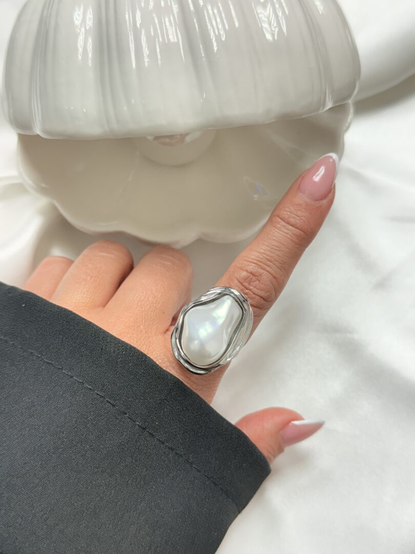 PRSTAN QUEEN - PERLA / SILVER