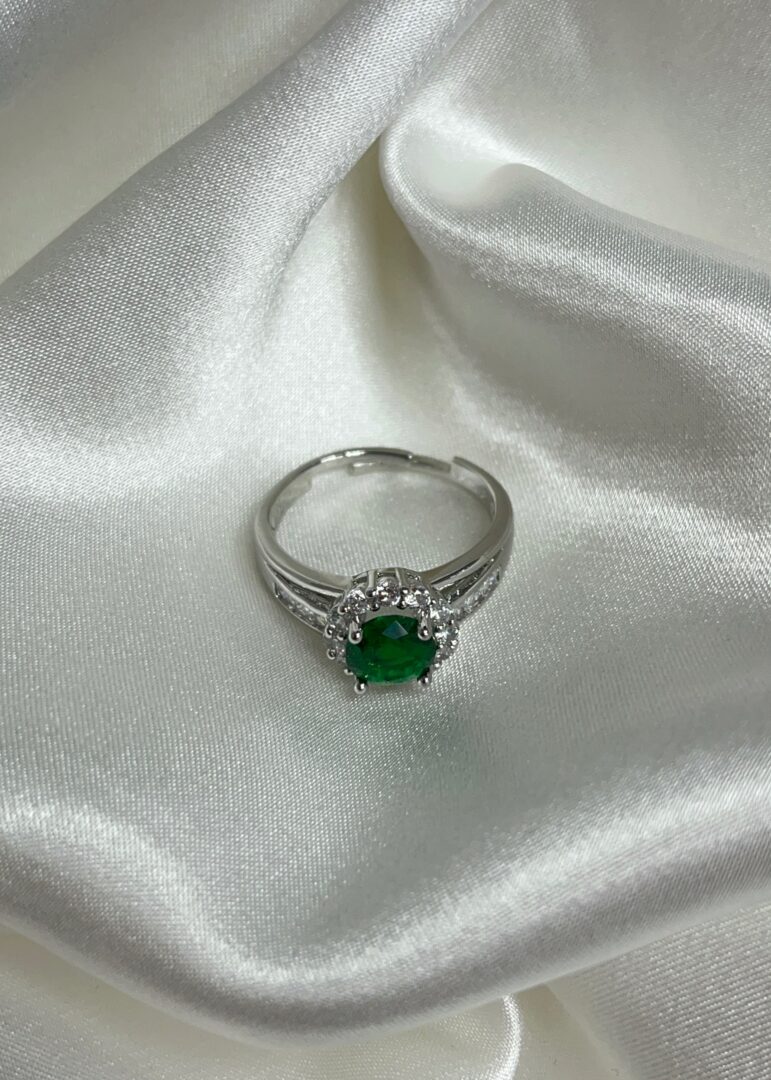 PRSTAN THALIA GREEN - SILVER - slika 3