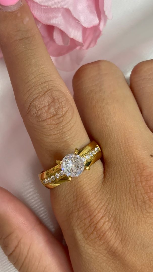 PRSTAN DIAMANT- GOLD - slika 2