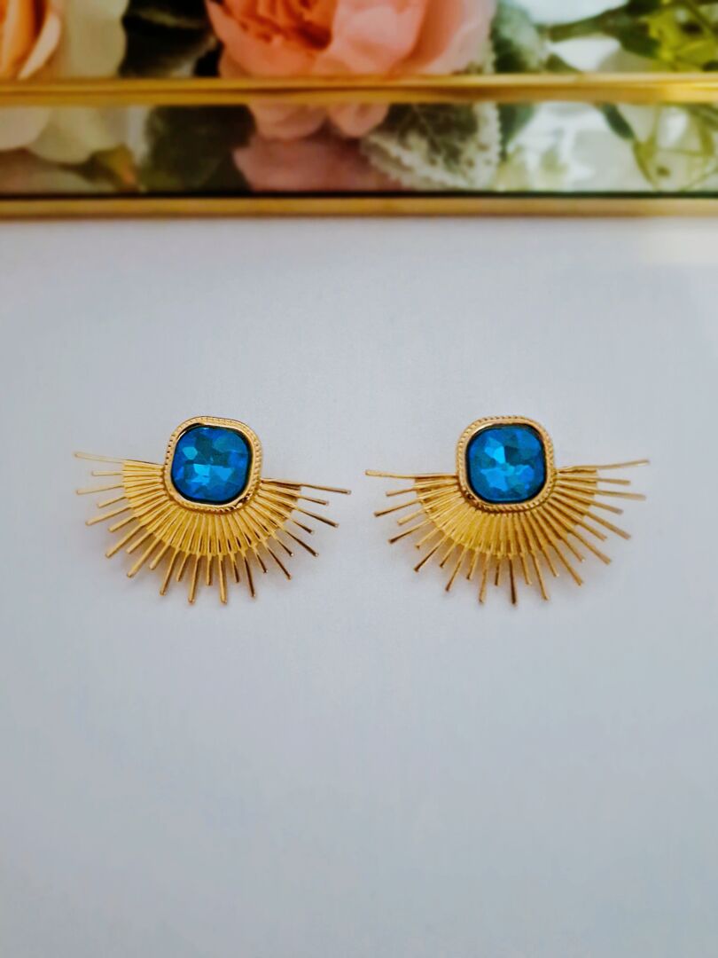 UHANI LELIA- MINT/GOLD - slika 2