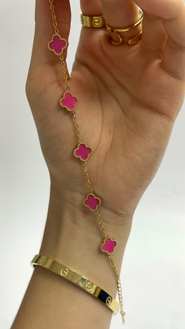 CLOVER ZAPESTNICA M- GOLD / ROZA