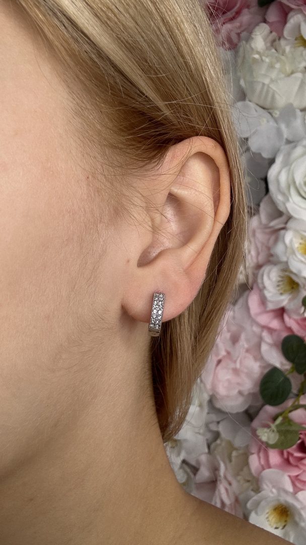 UHANI SQUARE HOOP MINI - SILVER