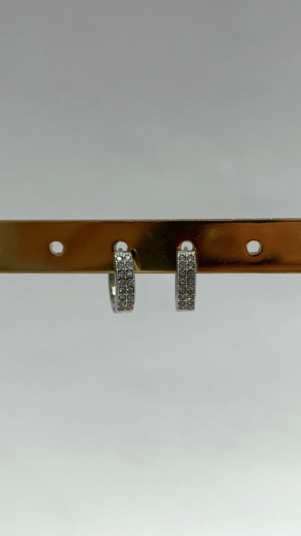 UHANI SQUARE HOOP MINI - SILVER - slika 2