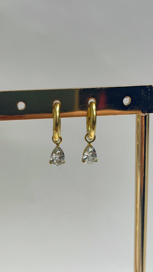 UHANI TEARDROP - GOLD - slika 2