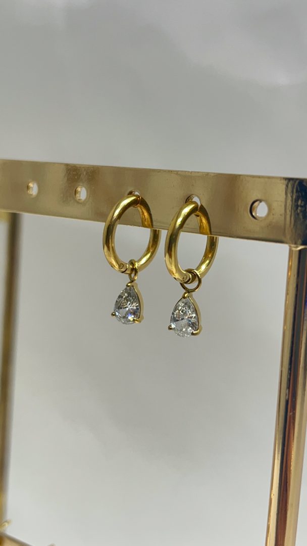 UHANI TEARDROP - GOLD - slika 3