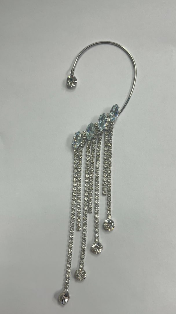 ENOJNI UHAN JELLY- SILVER - slika 2