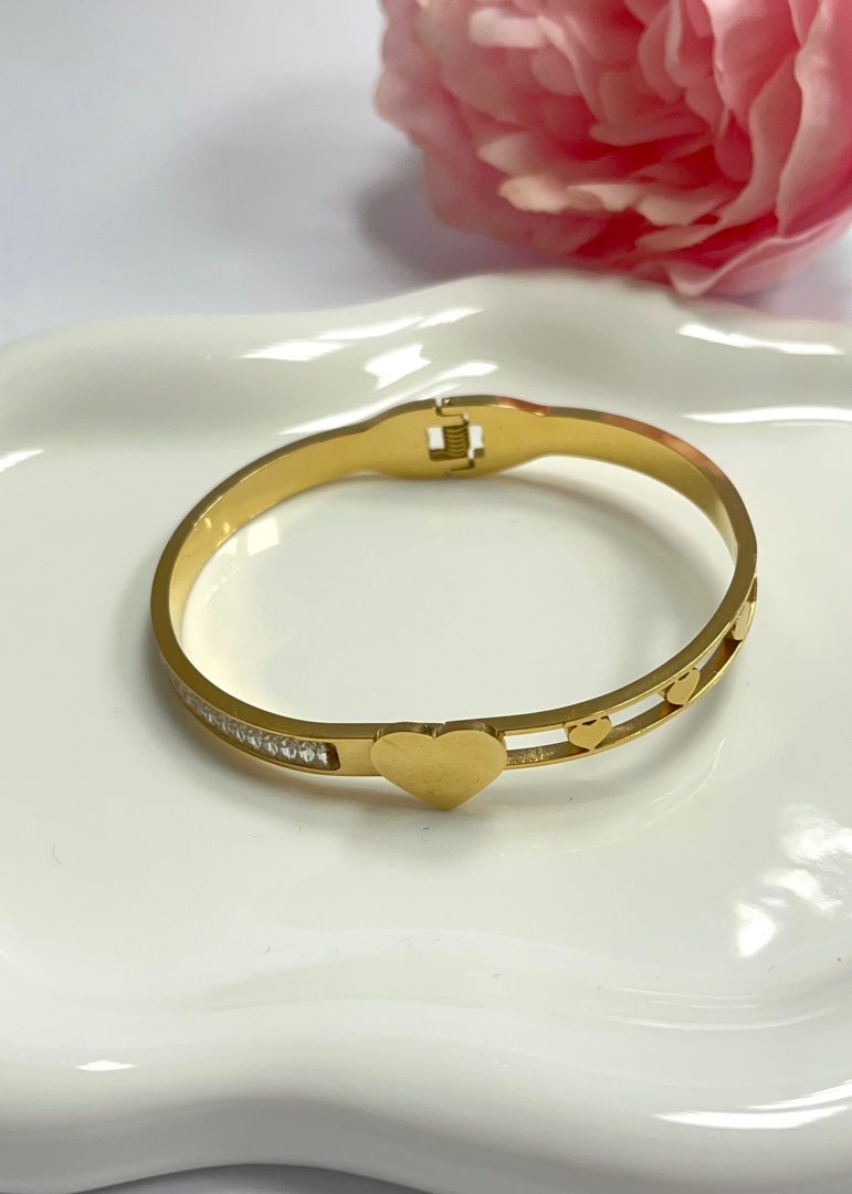 ZAPESTNICA SRČEK - GOLD - slika 3