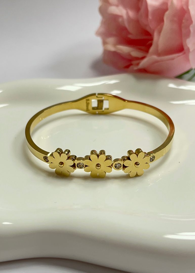 ZAPESTNICA FLOWER - GOLD - slika 2