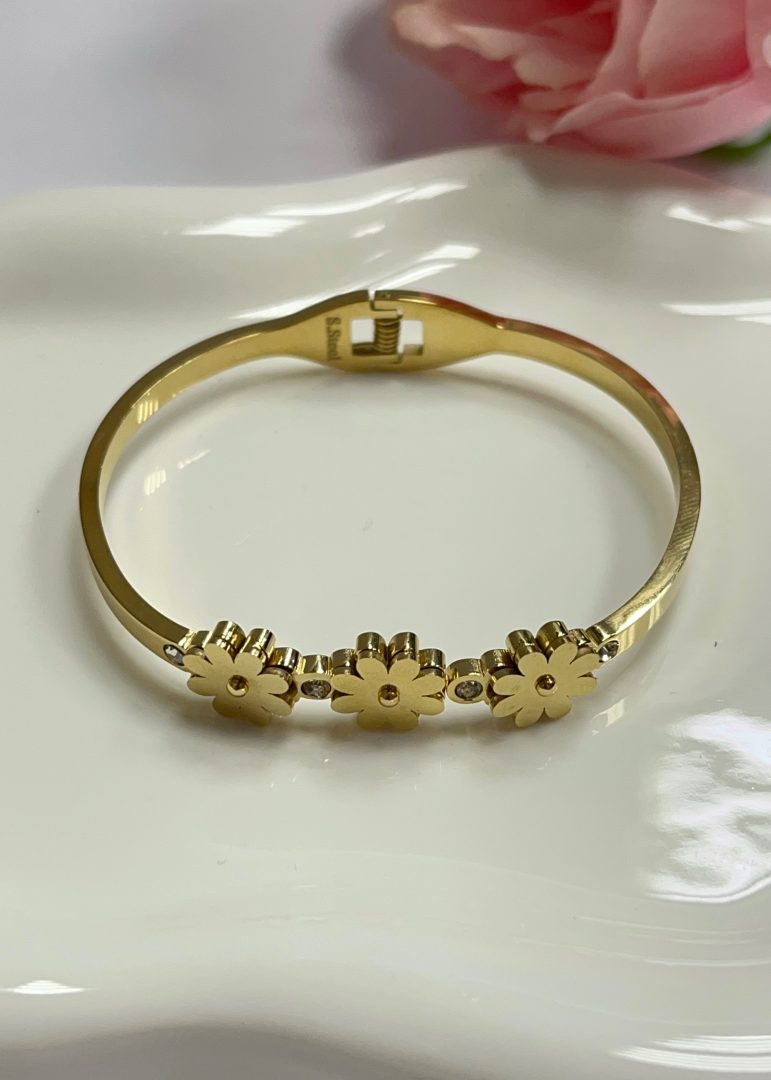 ZAPESTNICA FLOWER - GOLD - slika 3