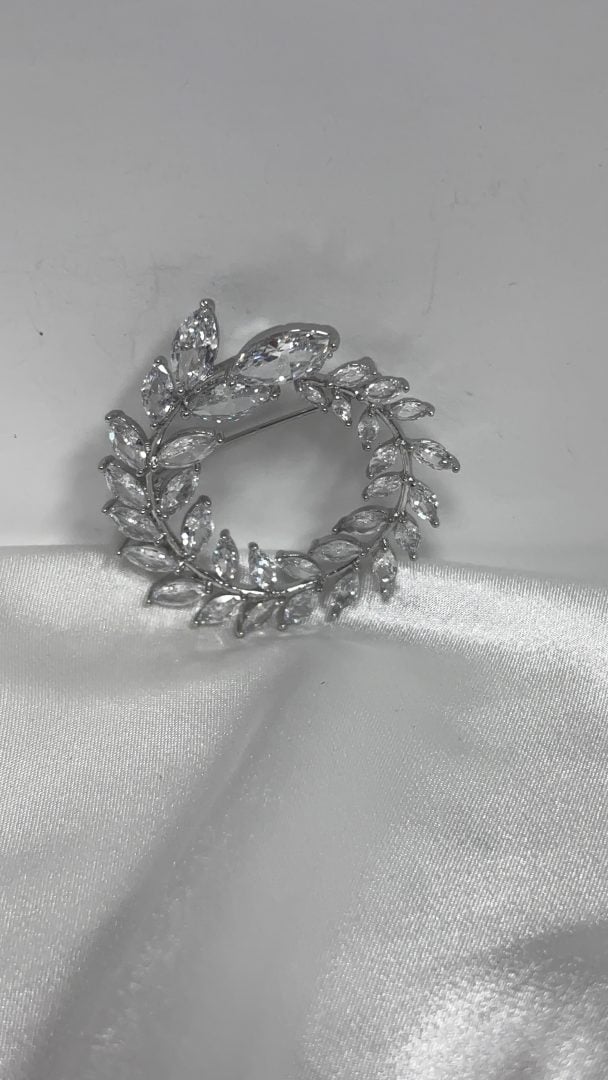 BROŠKA CIRCLE- SILVER - slika 2