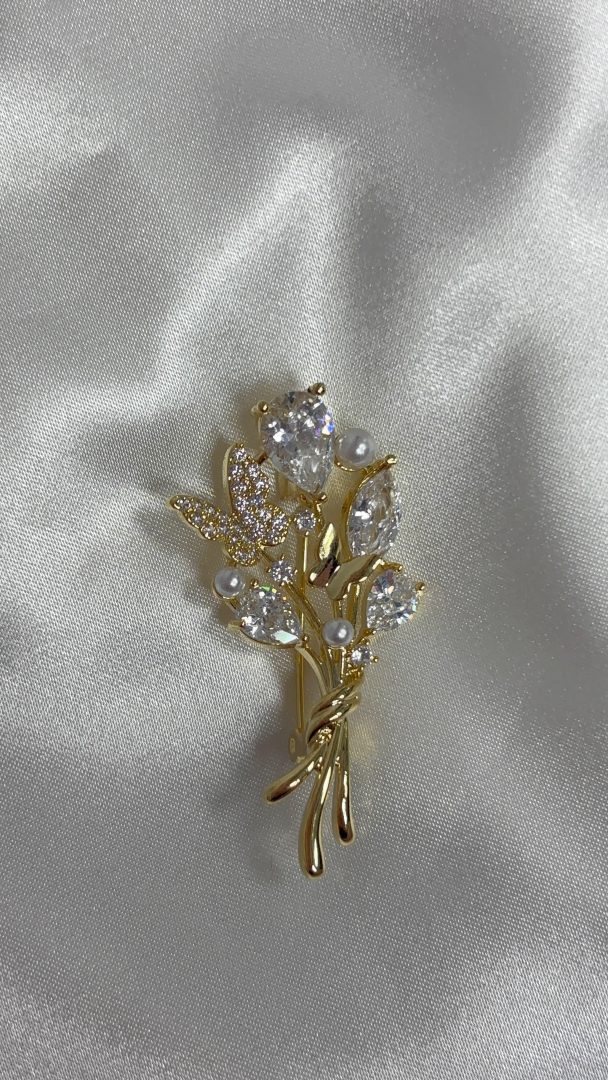 BROŠKA ŠOPEK- GOLD - slika 2
