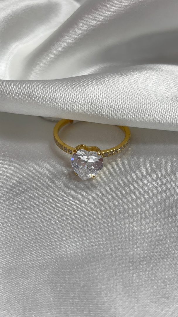 PRSTAN HEART- GOLD - slika 3