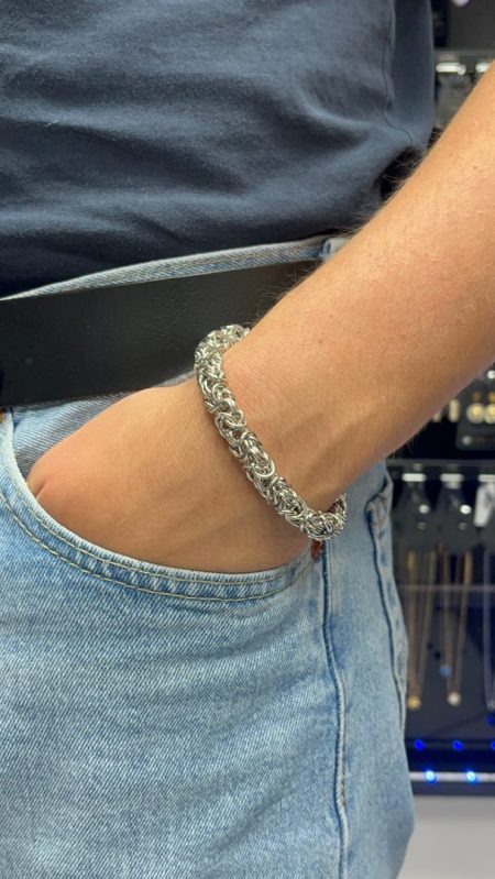 MOŠKA ZAPESTNICA STYLE- SILVER
