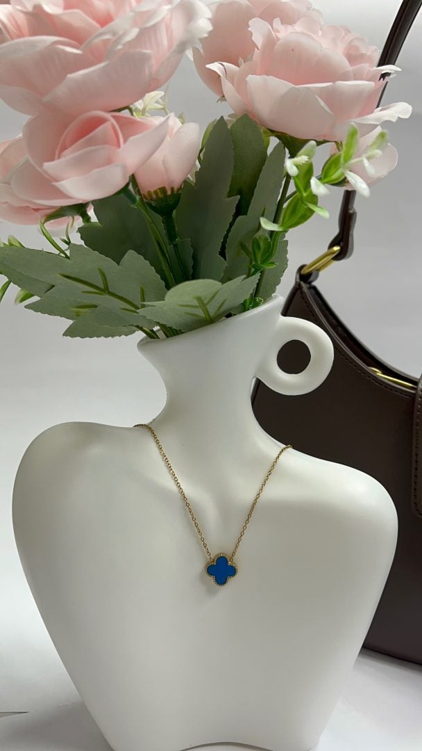 CLOVER VERIŽICA - GOLD / MODRA - slika 3