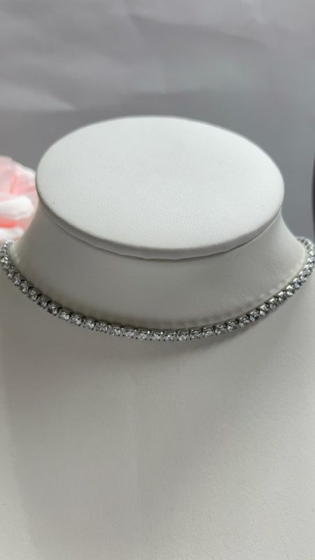TENNIS CHOKER VERIŽICA - SILVER