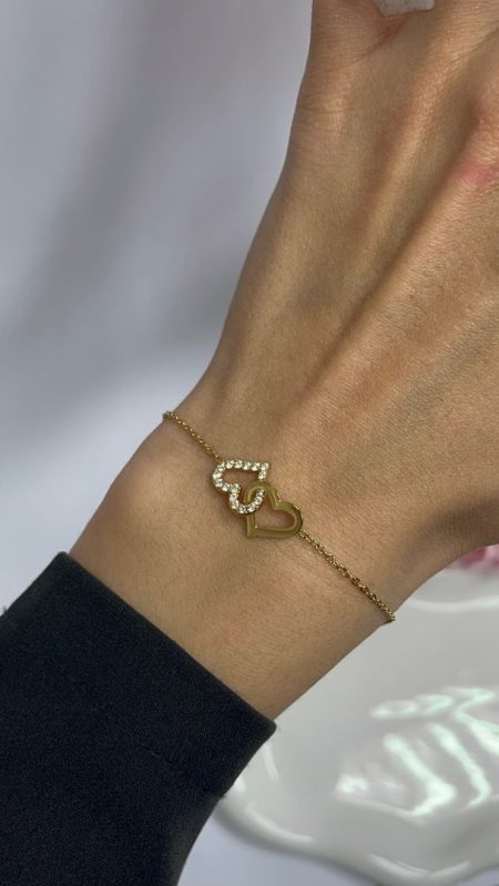 ZAPESTNICA HEART - GOLD