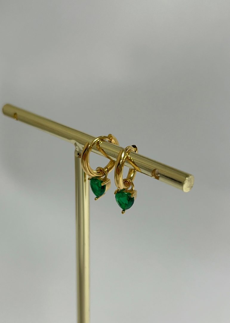 UHANI HEART- GREEN/GOLD - slika 3