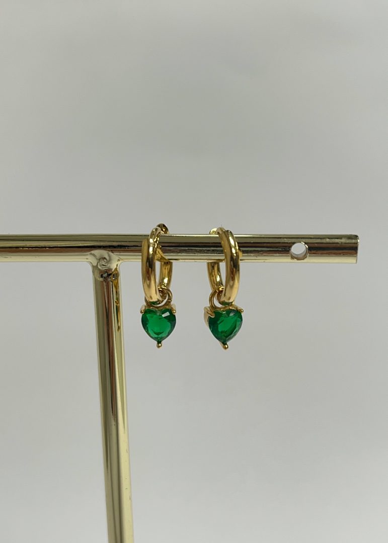 UHANI HEART- GREEN/GOLD - slika 2
