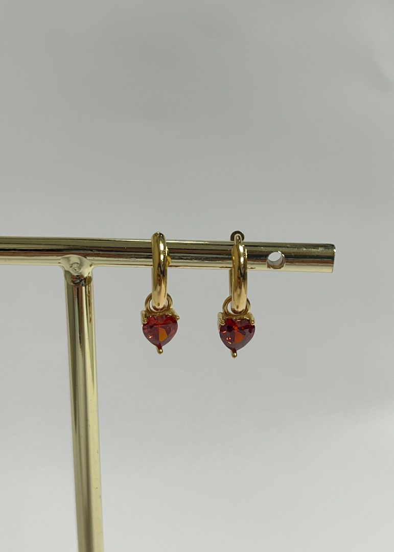 UHANI HEART- RED/GOLD - slika 2