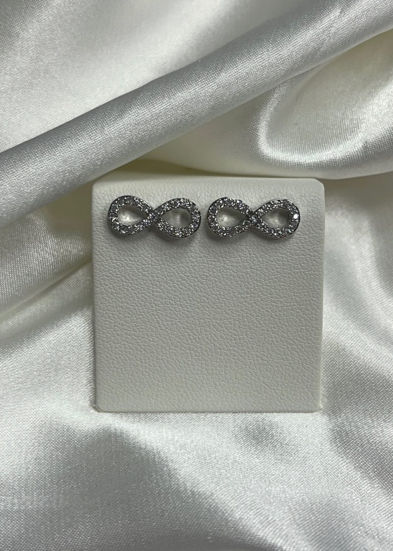 VTIČNI UHANI INFINITY- SILVER