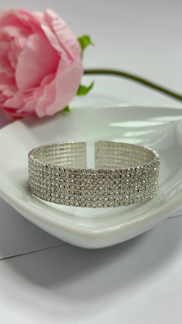 SPARKLE CHOKER ZAPESTNICA M - SREBRNA - slika 2