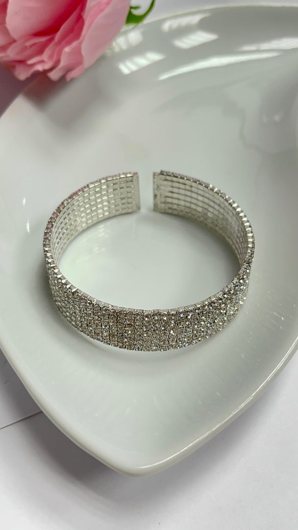 SPARKLE CHOKER ZAPESTNICA M - SREBRNA - slika 3