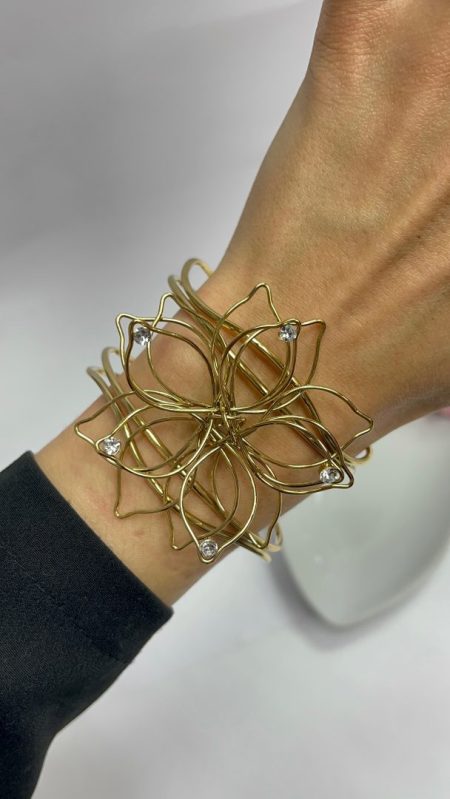ZAPESTNICA FLOWER- GOLD