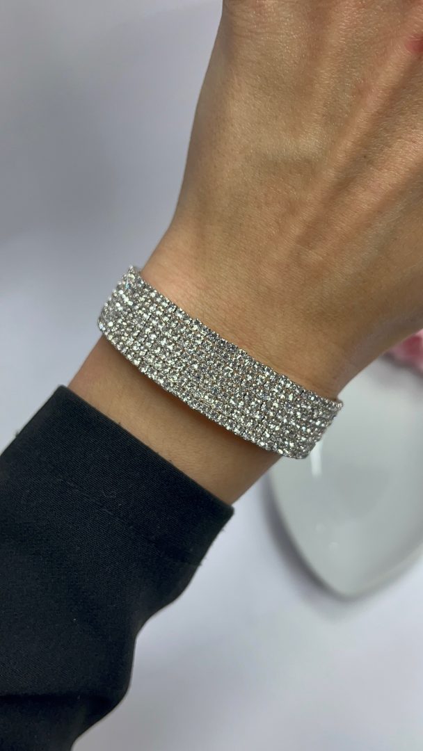 SPARKLE CHOKER ZAPESTNICA M - SREBRNA