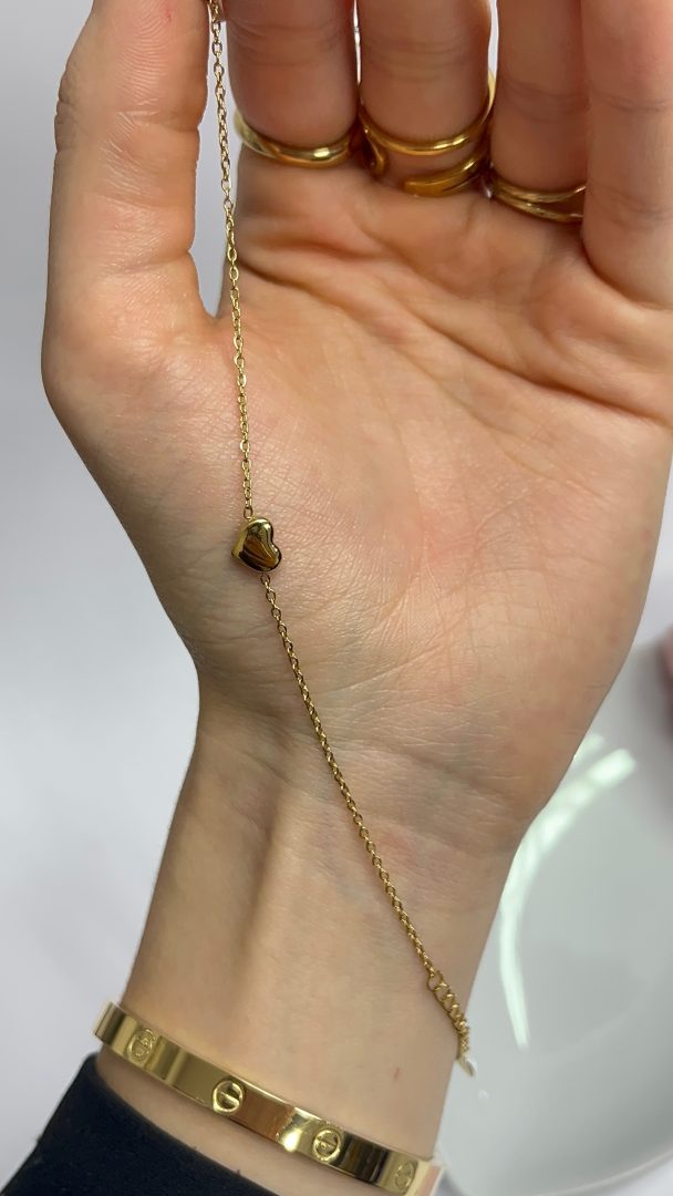 ZAPESTNICA SRČEK - GOLD - slika 2