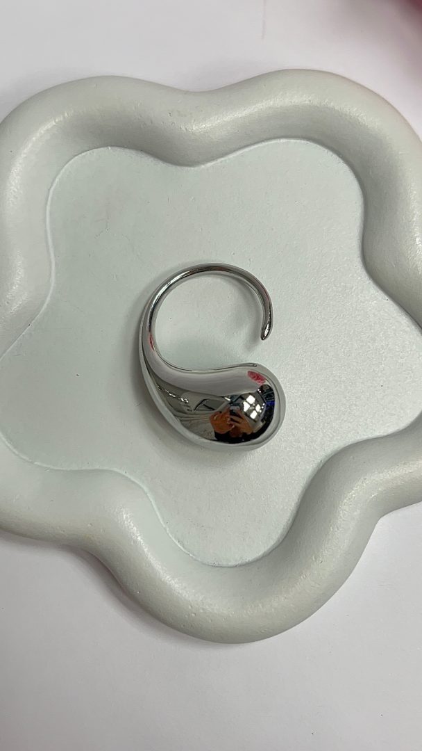 PRSTAN CHUNKY DROP - SILVER - slika 4