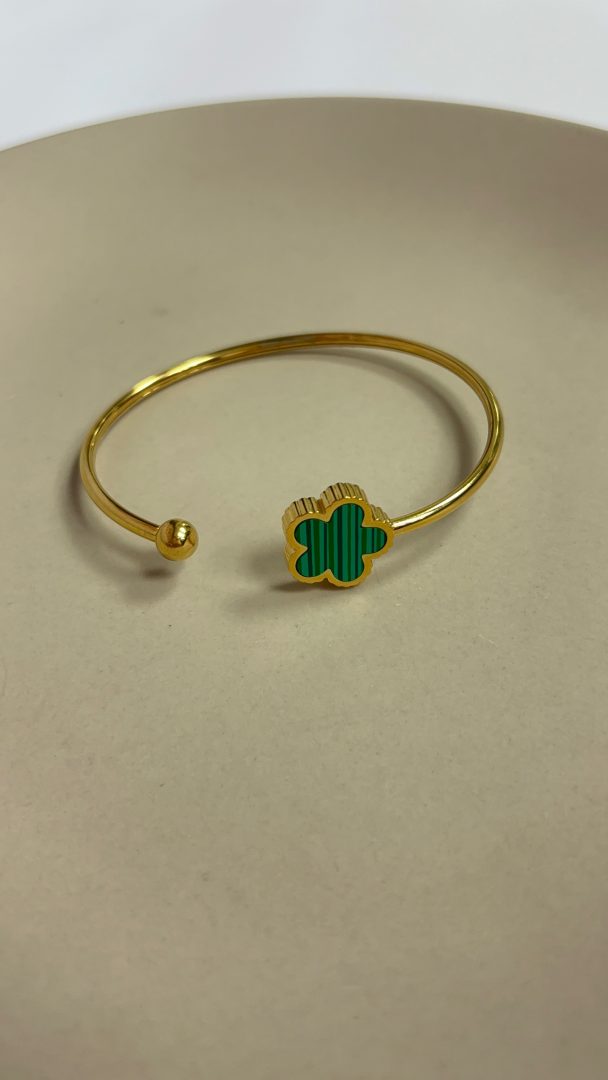 ZAPESTNICA FLOWER- GOLD / ZELENA - slika 2