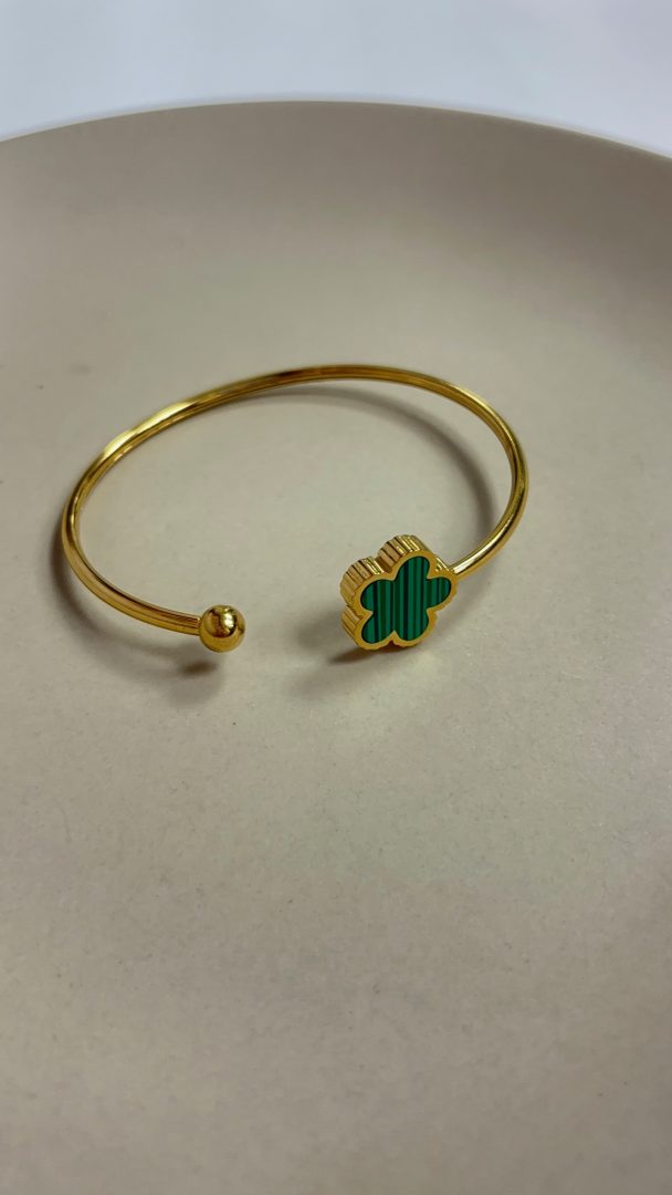 ZAPESTNICA FLOWER- GOLD / ZELENA - slika 3