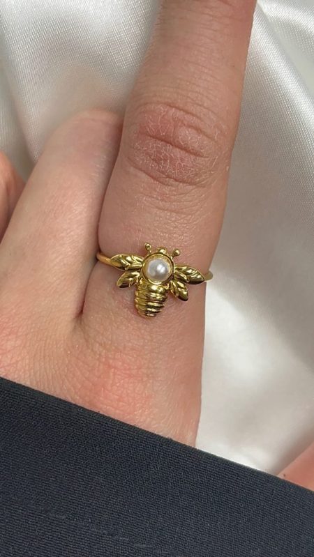 PRSTAN BEE - PERLA /GOLD