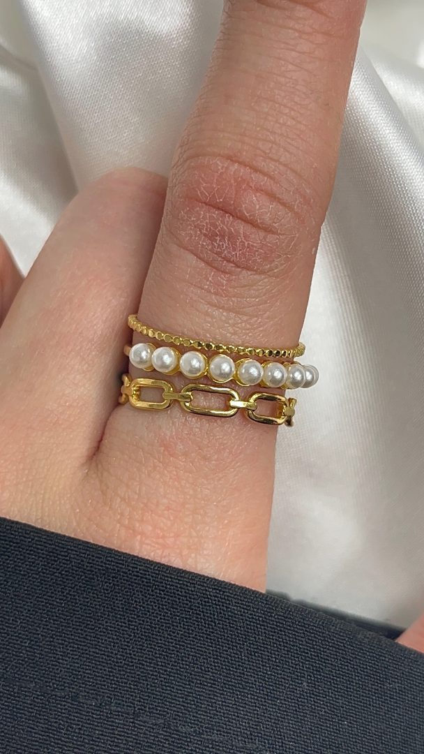 PRSTAN LOCK - PERLA /GOLD
