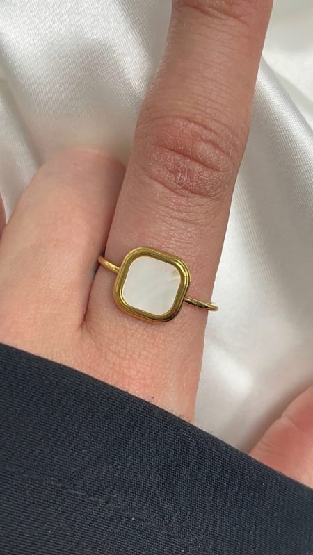 PRSTAN SQUARE - PERLA /GOLD